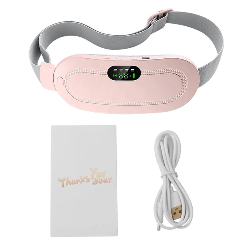 Portable Menstrual Heating Pad Warm Palace Waist Belt Period Cramp Massager Menstrual Heating Pad Dysmenorrhea Relieving Belt